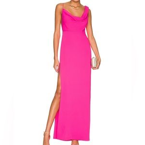 Amanda Uprichard x REVOLVE Arial Gown in Hot Pink size M.